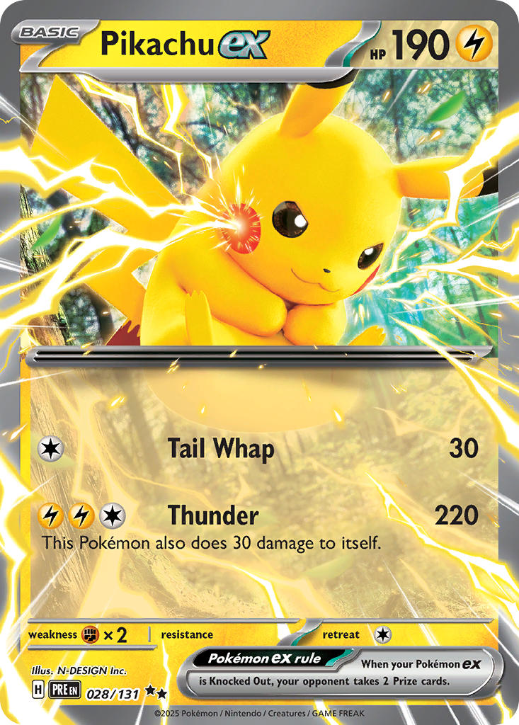 Pikachuex 028/131 Reverse holo