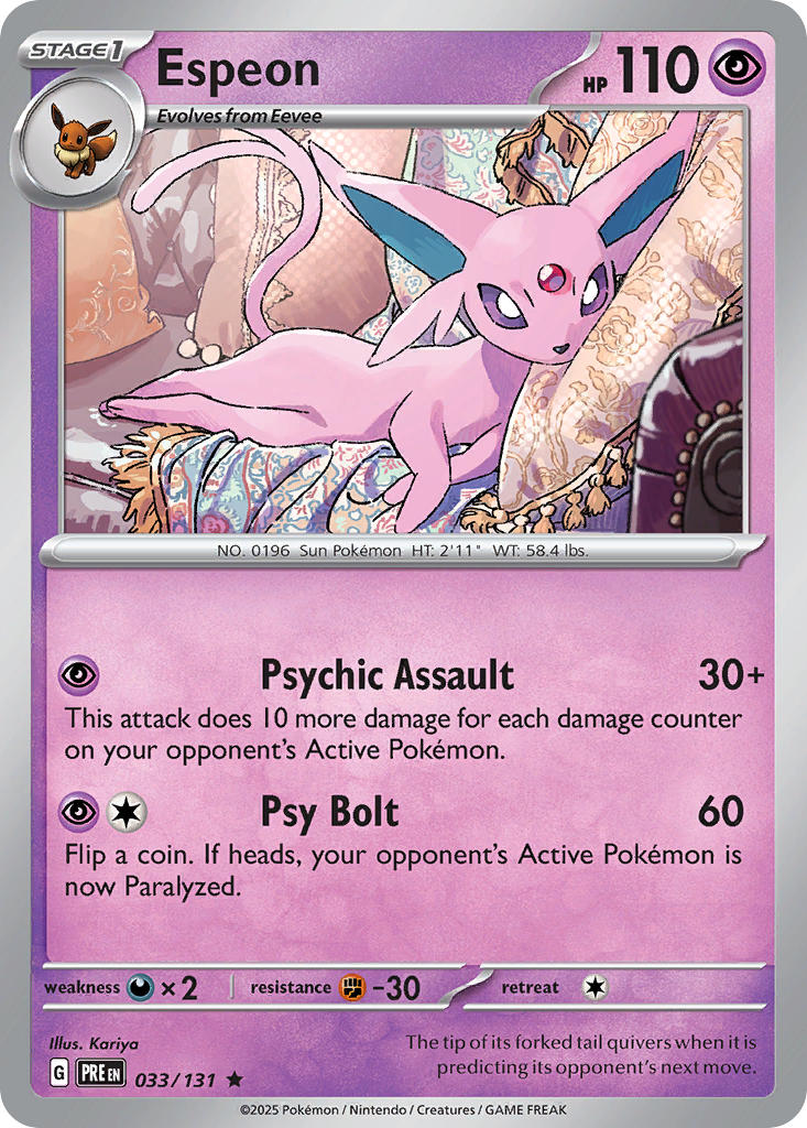 Espeon 033/131 Reverse holo