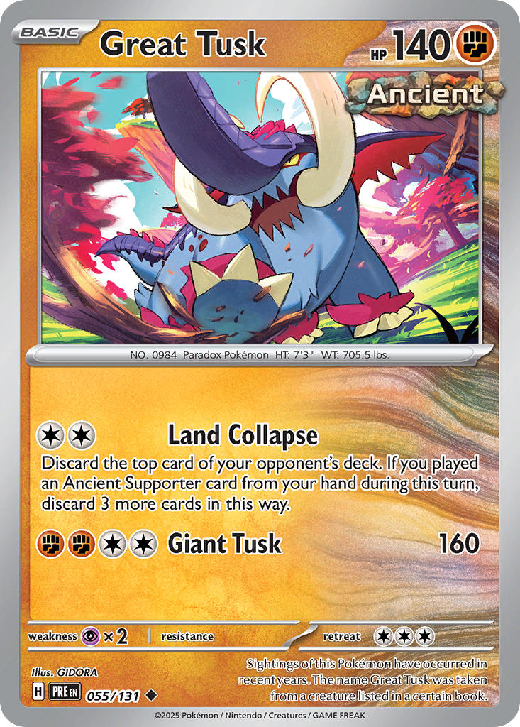 Great Tusk 055/131 Reverse holo