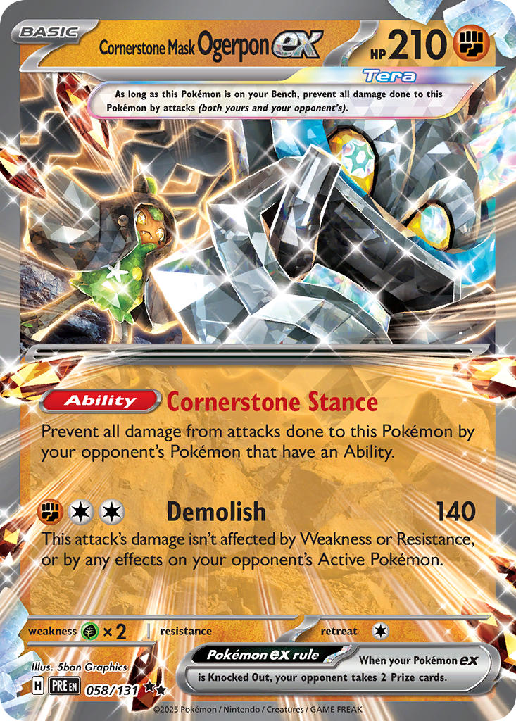 Cornerstone Mask Ogerponex 058/131 Reverse holo