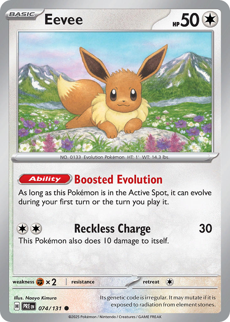 Eevee 074/131 Reverse holo