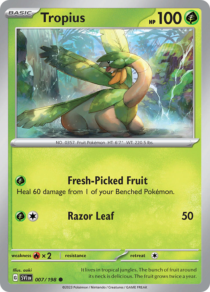 Tropius 7/198 Reverse holo