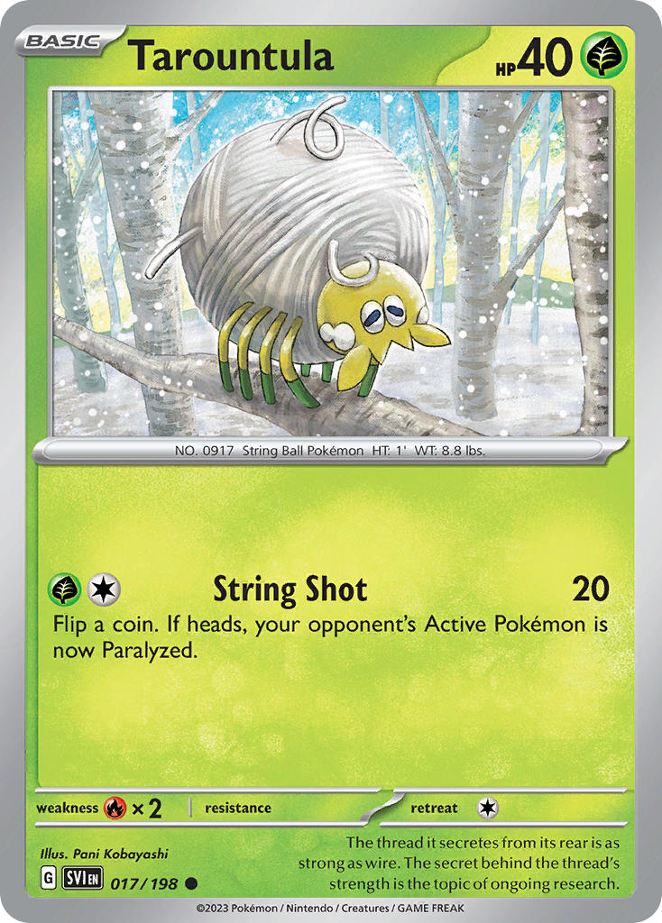 Tarountula 17/198 Reverse holo