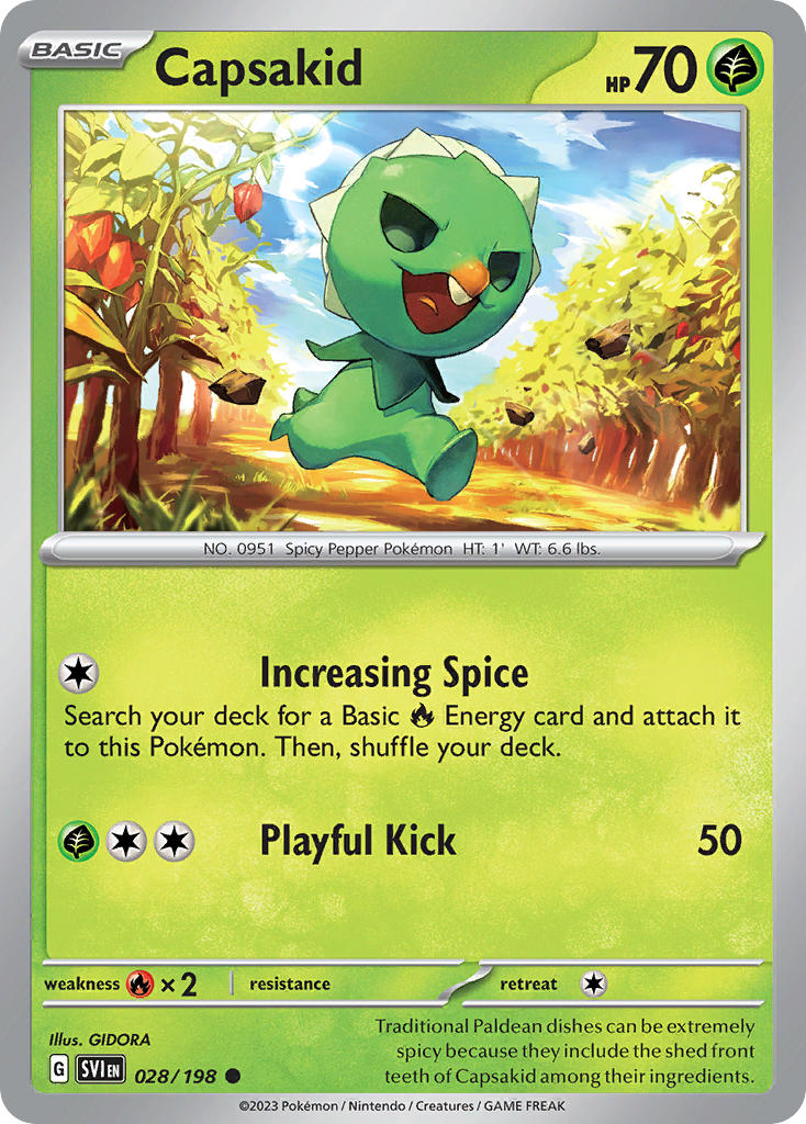 Capsakid 28/198 Reverse holo