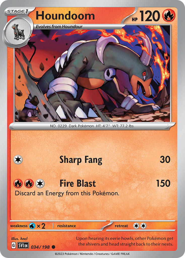 Houndoom 34/198 Reverse holo