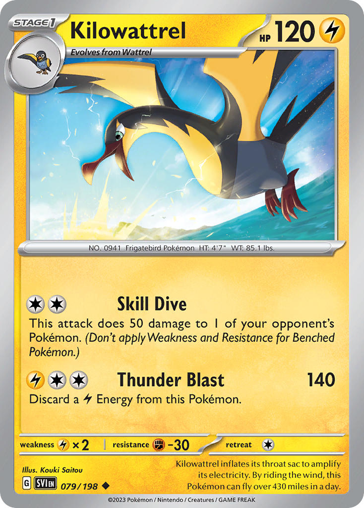 Kilowattrel 79/198 Reverse holo