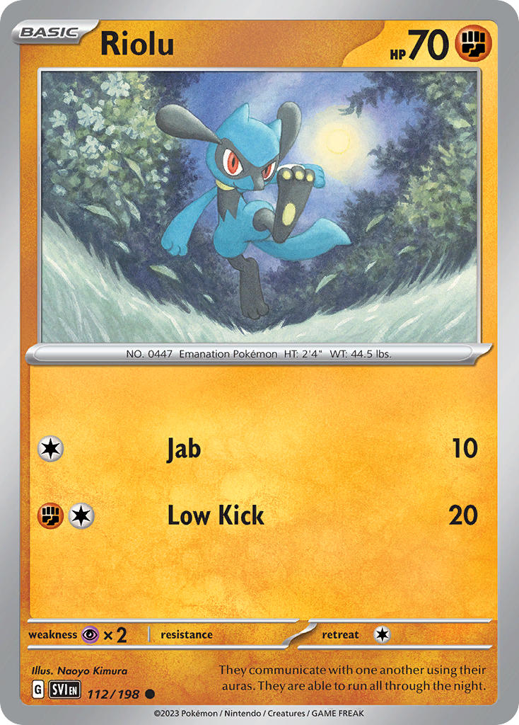 Riolu 112/198 Reverse holo
