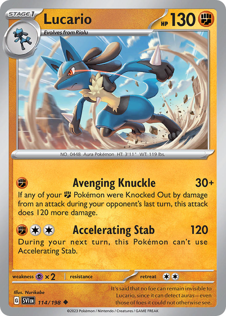 Lucario 114/198 Reverse holo