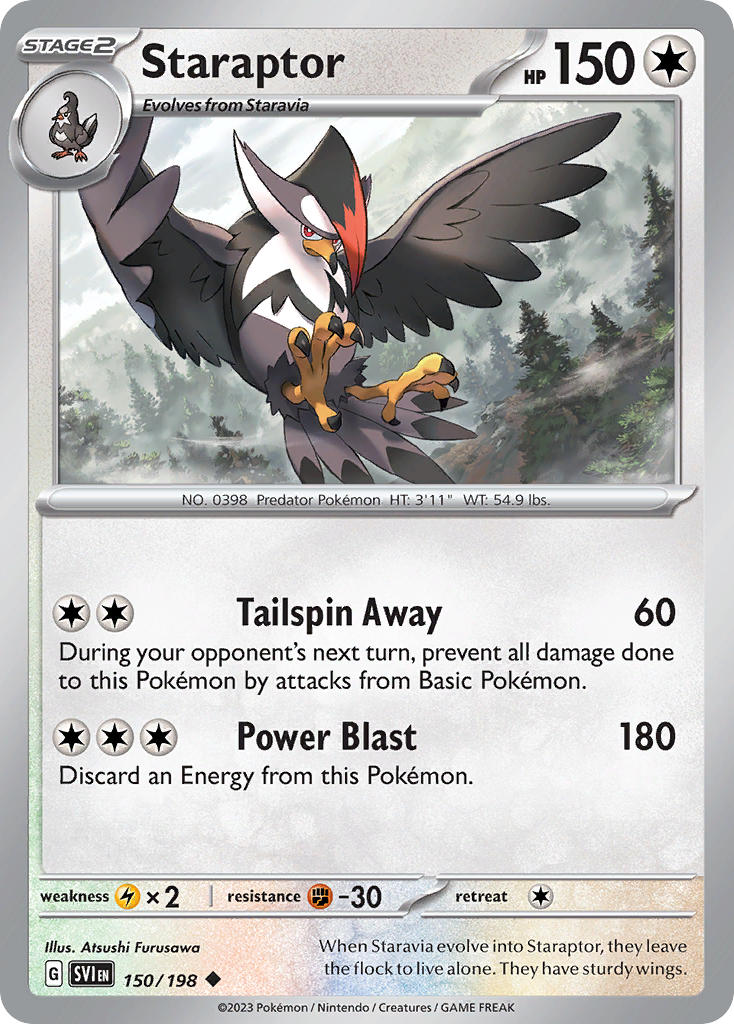 Staraptor 150/198 Reverse holo