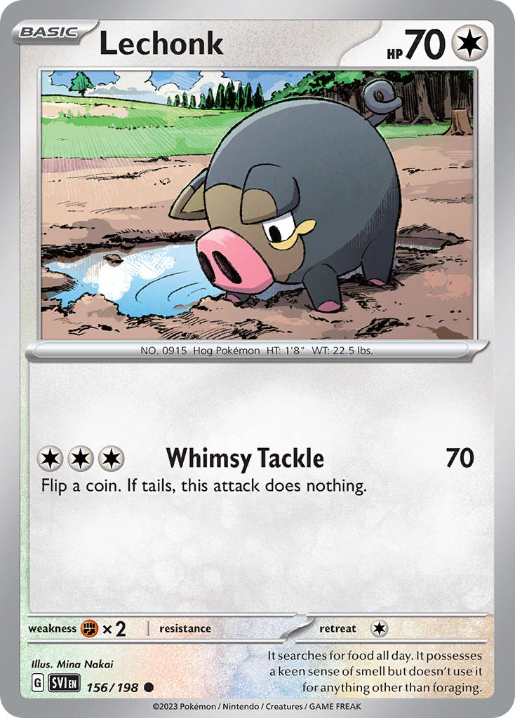 Lechonk 156/198 Reverse holo