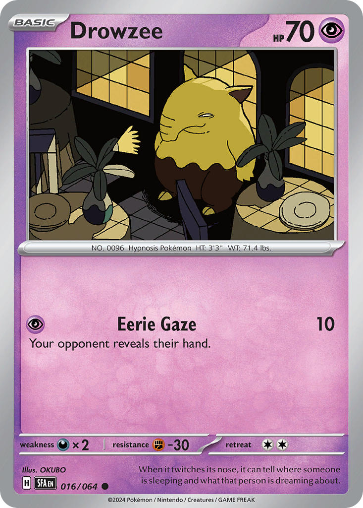 Drowzee 016/064 Reverse holo