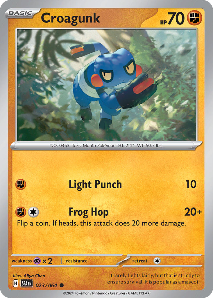 Croagunk 023/064 Reverse holo