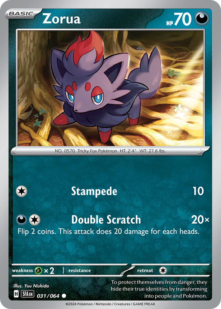 Zorua 031/064 Reverse holo