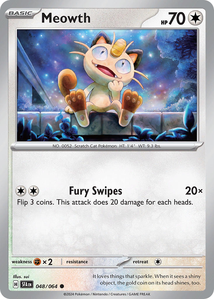 Meowth 048/064 Reverse holo