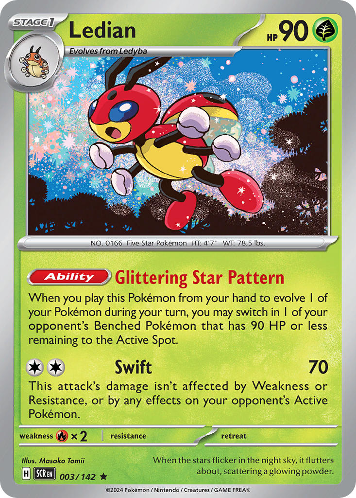 Ledian 003/142 Reverse holo
