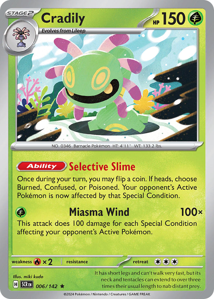 Cradily 006/142 Reverse holo