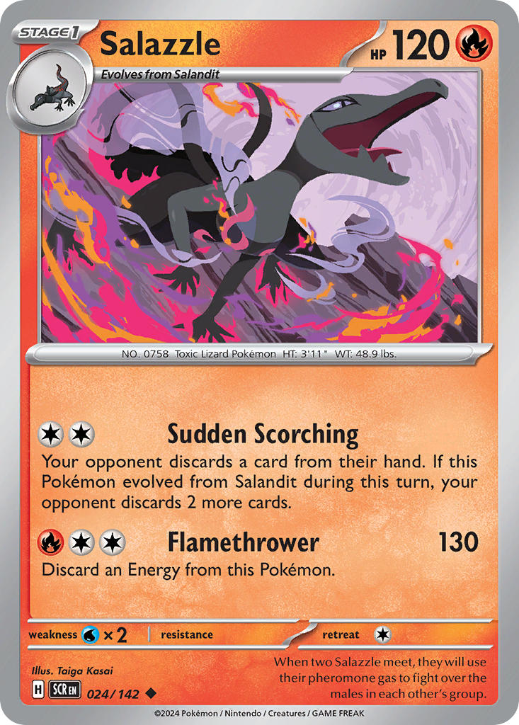 Salazzle 024/142 Reverse holo