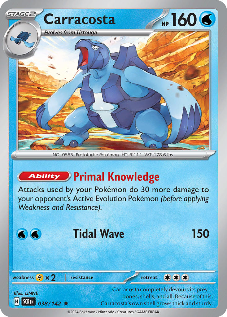 Carracosta 038/142 Reverse holo