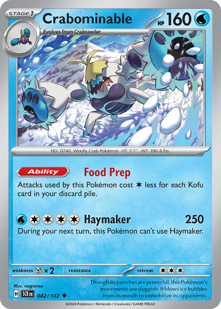 Crabominable 042/142 Reverse holo