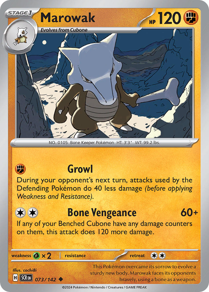 Marowak 073/142 Reverse holo