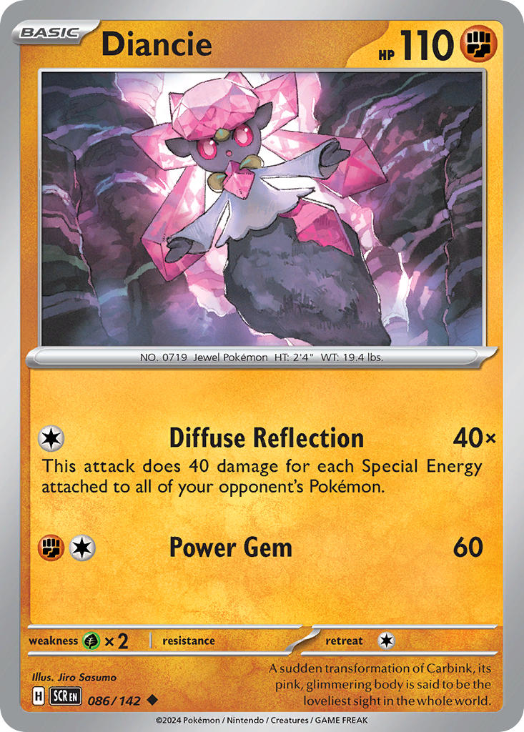 Diancie 086/142 Reverse holo