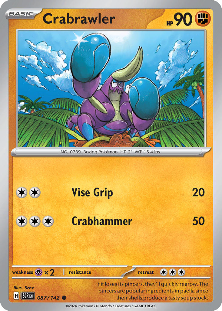Crabrawler 087/142 Reverse holo