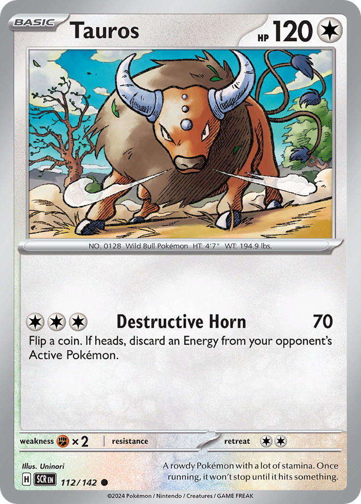 Tauros 112/142 Reverse holo