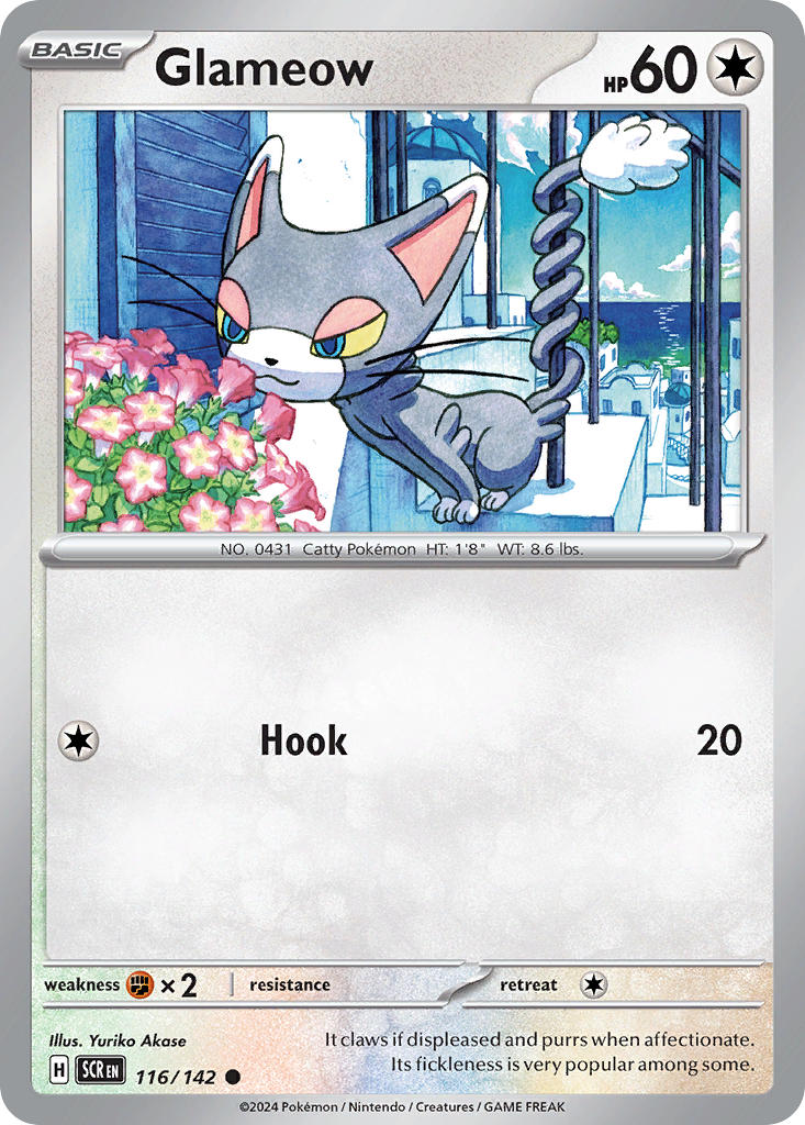 Glameow 116/142 Reverse holo