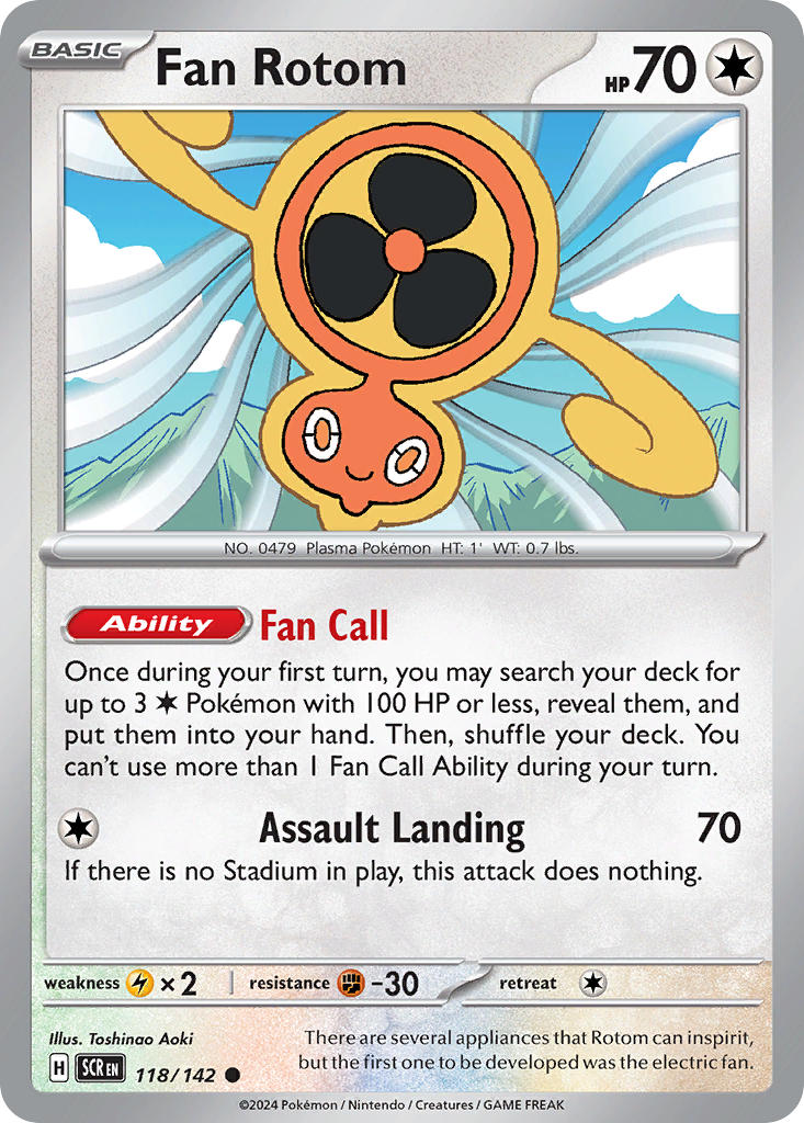 Fan Rotom 118/142 Reverse holo