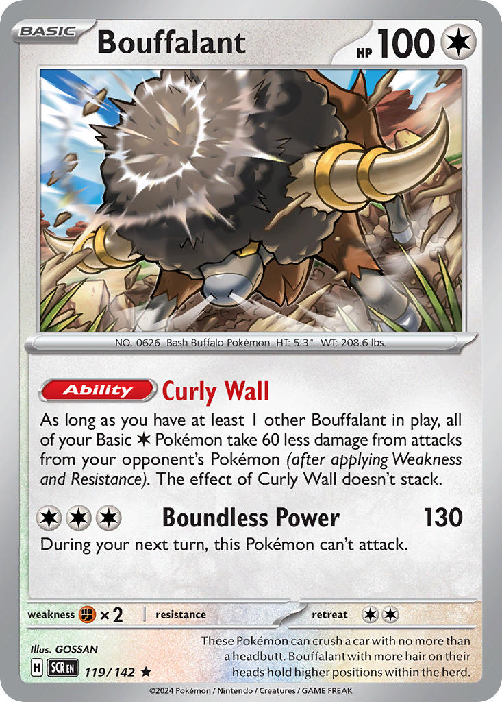 Bouffalant 119/142 Reverse holo
