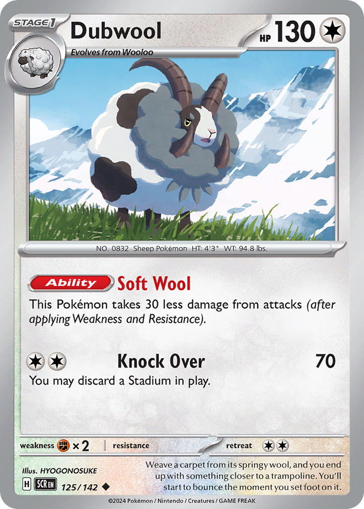 Dubwool 125/142 Reverse holo