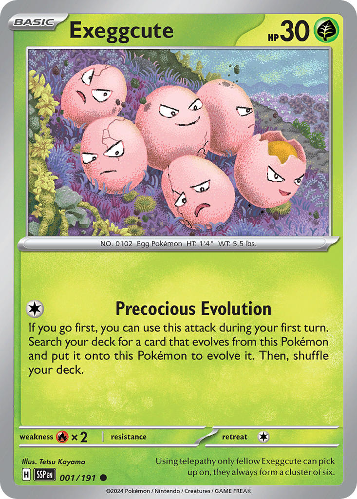 Exeggcute 001/191 Reverse holo