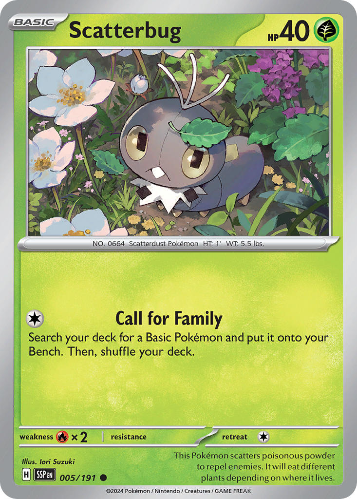 Scatterbug 005/191 Reverse holo