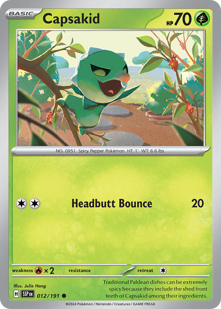 Capsakid 012/191 Reverse holo