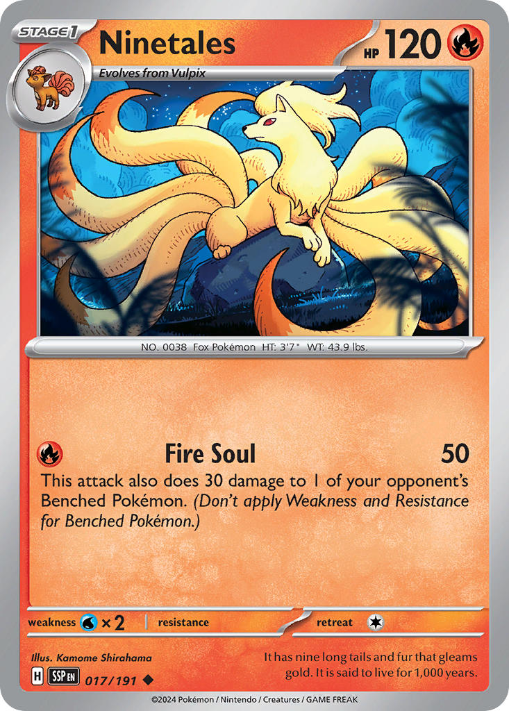 Ninetales 017/191 Reverse holo