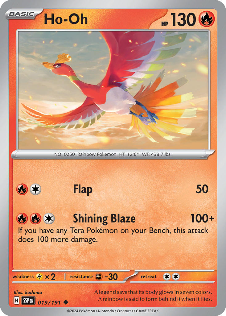 Ho-Oh 019/191 Reverse holo