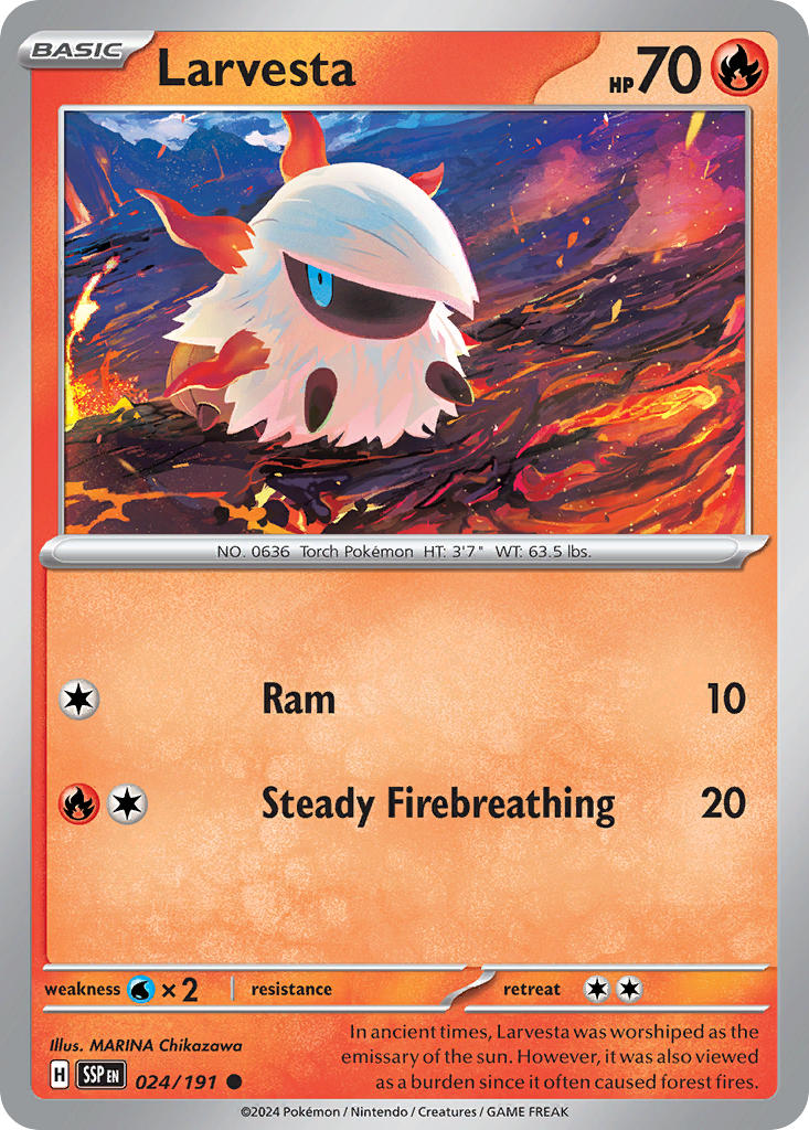 Larvesta 024/191 Reverse holo