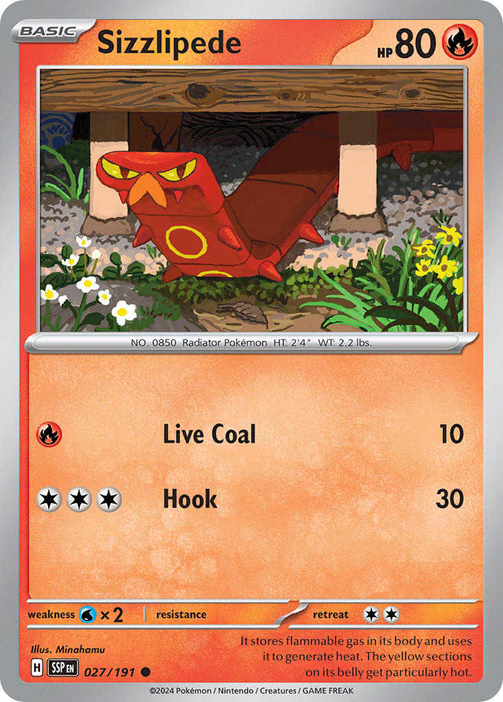 Sizzlipede 027/191 Reverse holo
