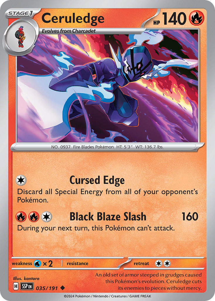 Ceruledge 035/191 Reverse holo
