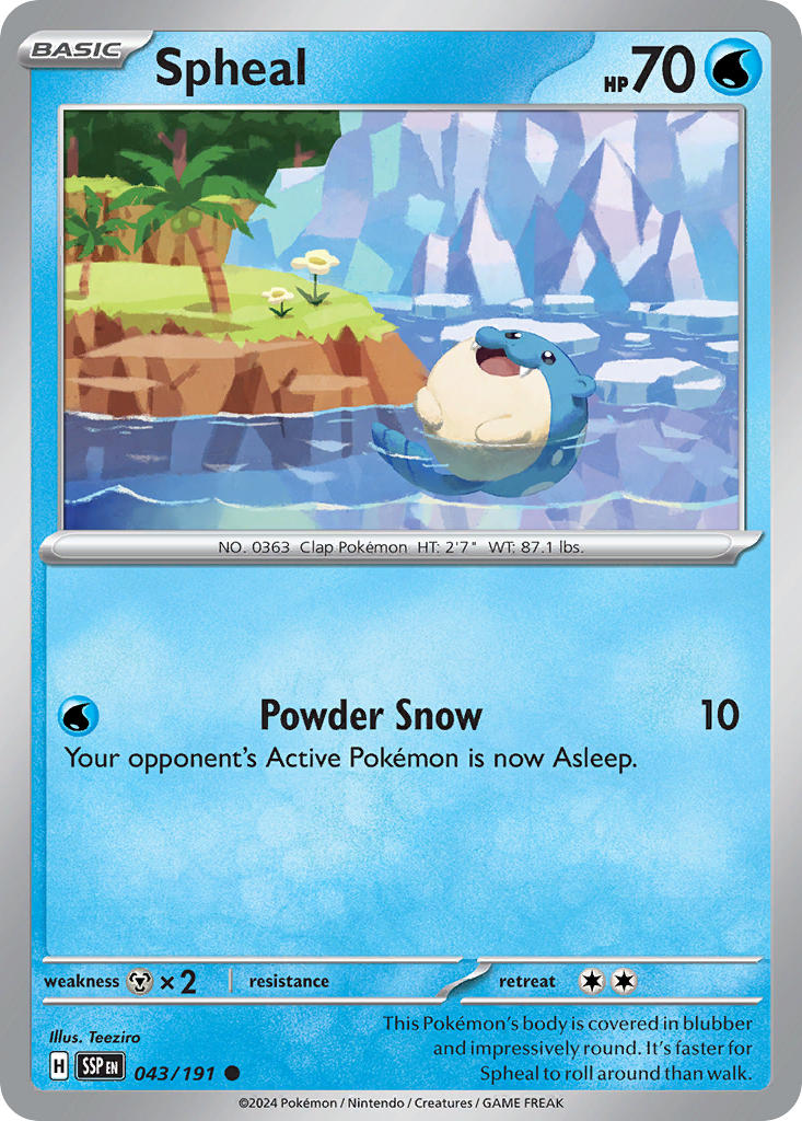 Spheal 043/191 Reverse holo