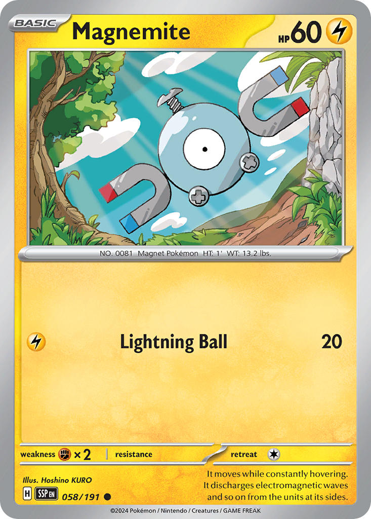 Magnemite 058/191 Reverse holo