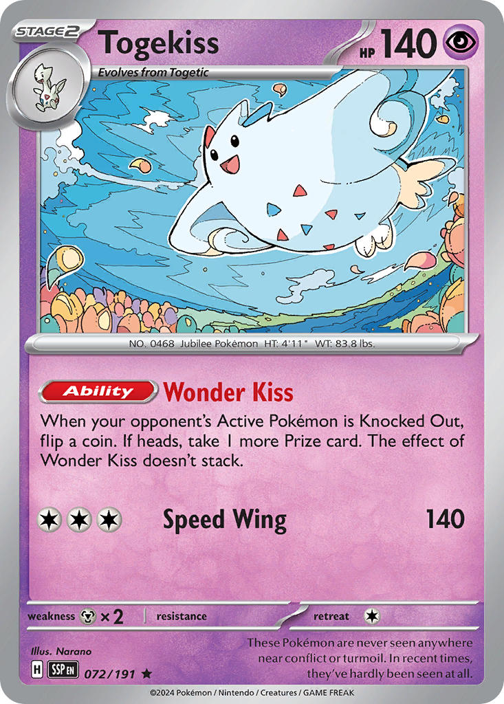 Togekiss 072/191 Reverse holo