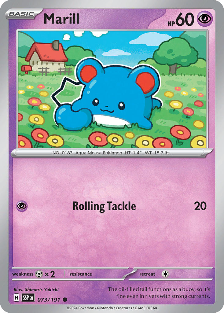 Marill 073/191 Reverse holo