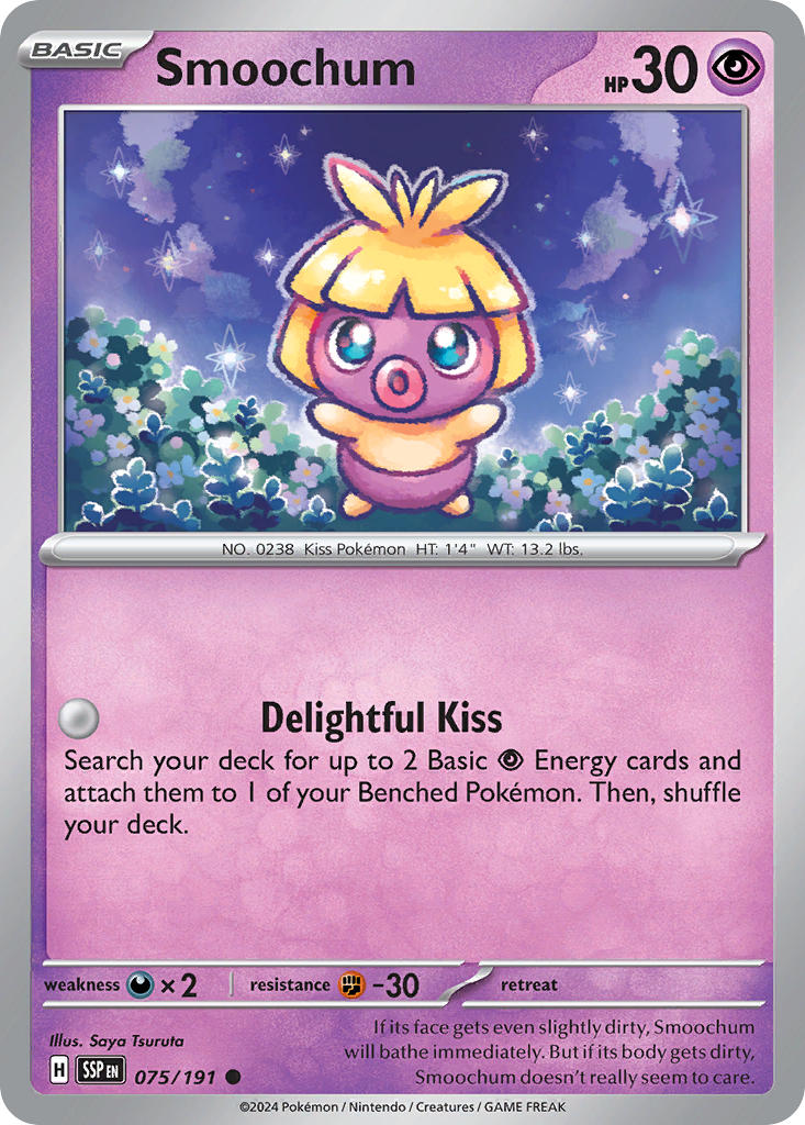 Smoochum 075/191 Reverse holo
