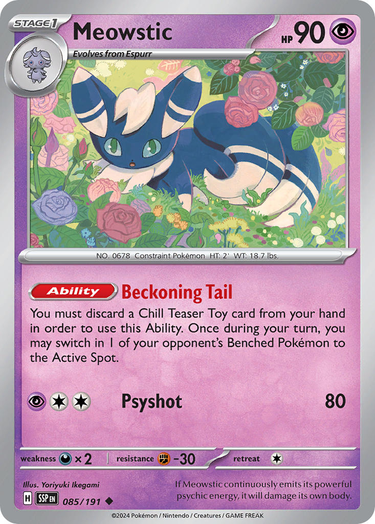 Meowstic 085/191 Reverse holo