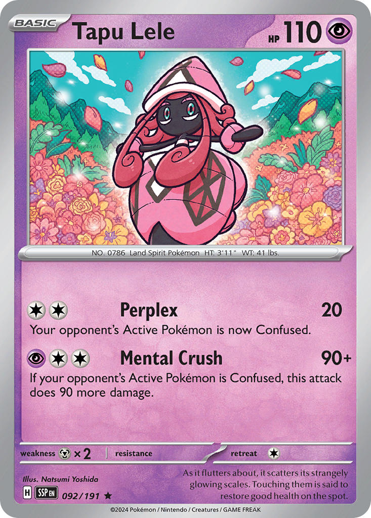 Tapu Lele 092/191 Reverse holo