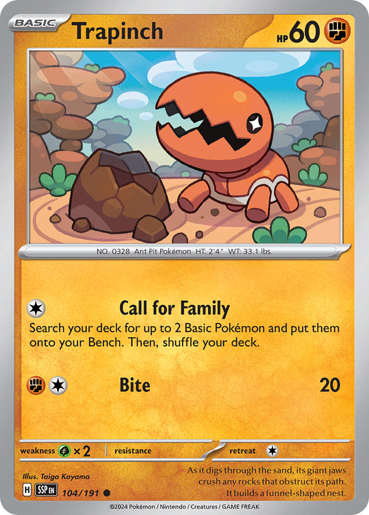 Trapinch 104/191 Reverse holo