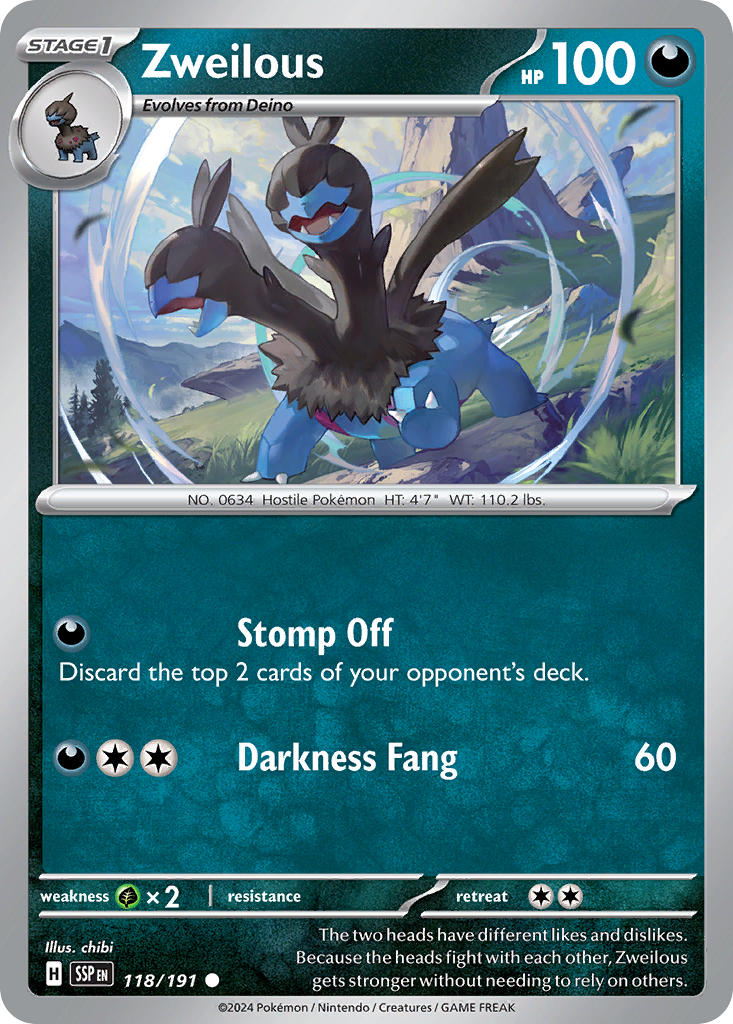 Zweilous 118/191 Reverse holo
