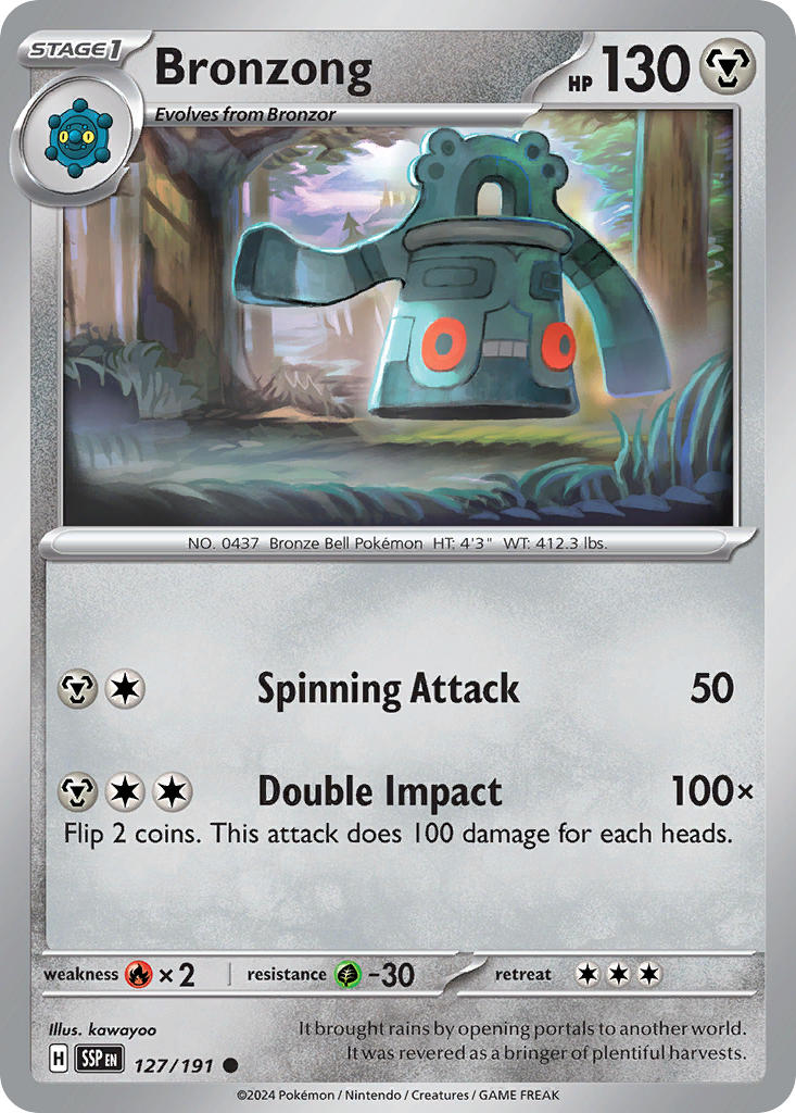 Bronzong 127/191 Reverse holo