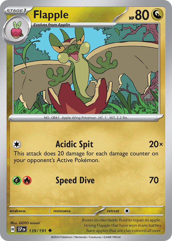 Flapple 139/191 Reverse holo